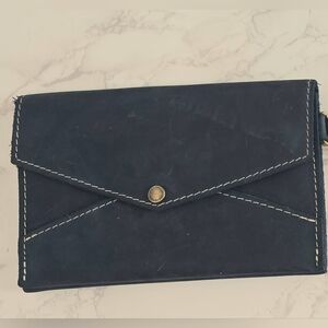 Portland Leather Goods Envelope Convertible crossbody Deep Water aka Crunchwrap